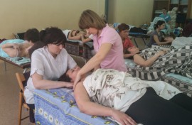 Практика: Татьяна помогает освоить воздействие на плечевой пояс